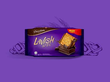 LAVISH CHOCOLATE SANDWICH BISCUIT 180 GM