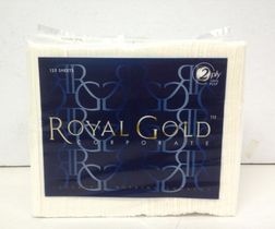 ROYAL GOLD CORPORATE LUNCHON NAPKIN