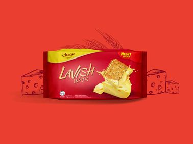 LAVISH CHEESE SANDWICH BISCUIT 180 GM