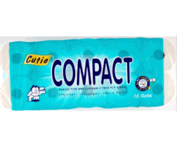 CUTIE COMPACT ECO TOILET ROLL (BLUE) 10 ROLL